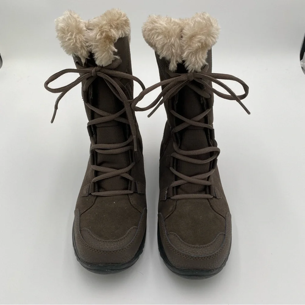 Columbia Ice Maiden II Faux Fur Lined Waterproof Winter‎ Hiking Trail Boots 8